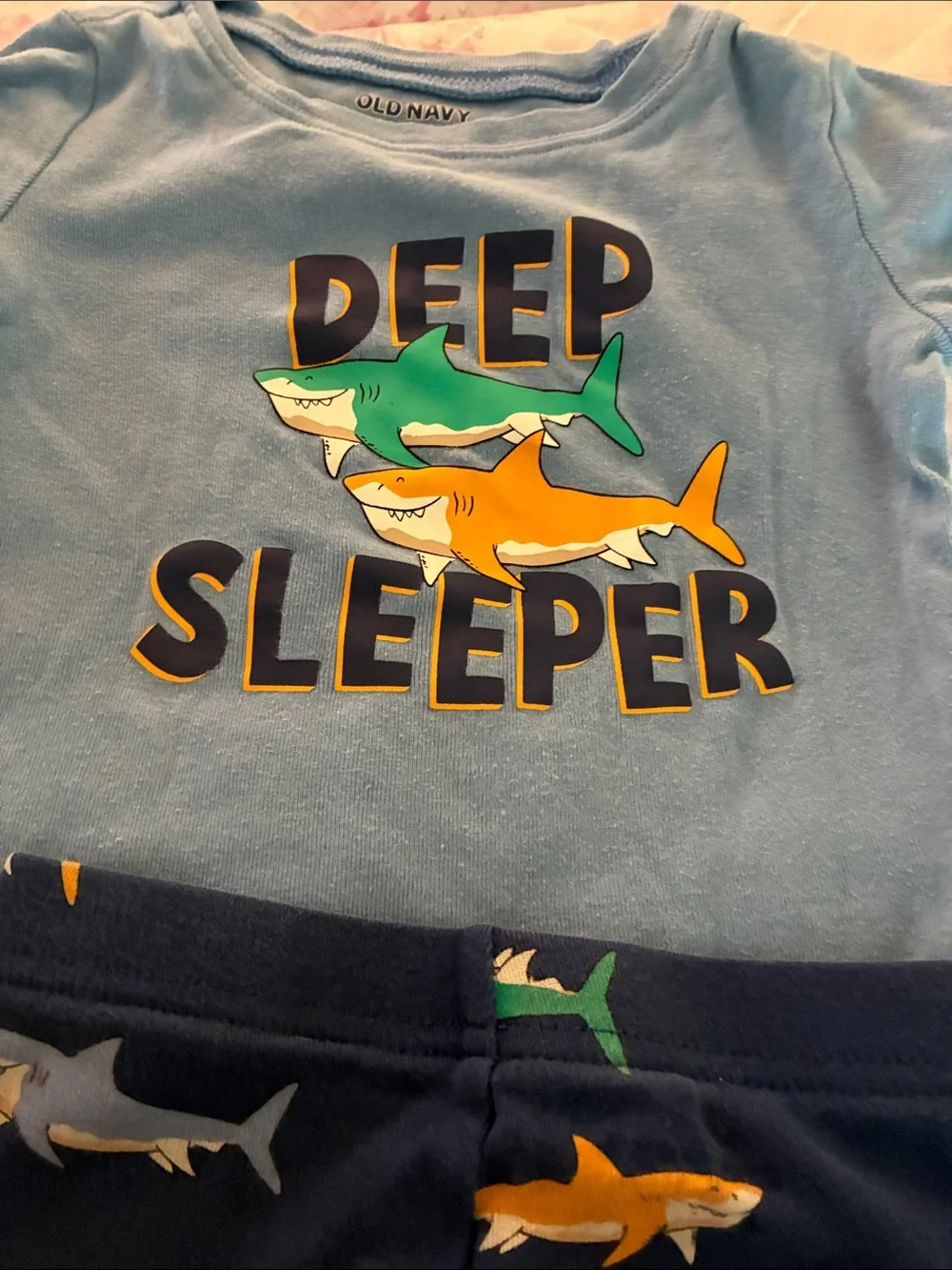 Kids Old Navy 'Deep Sleeper' Shark Pajama Set
